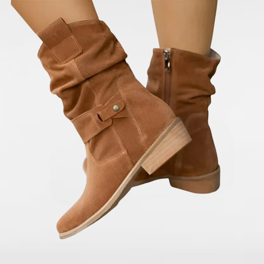 FRANCINCE™ - LOW HEEL ANKLE BOOTS