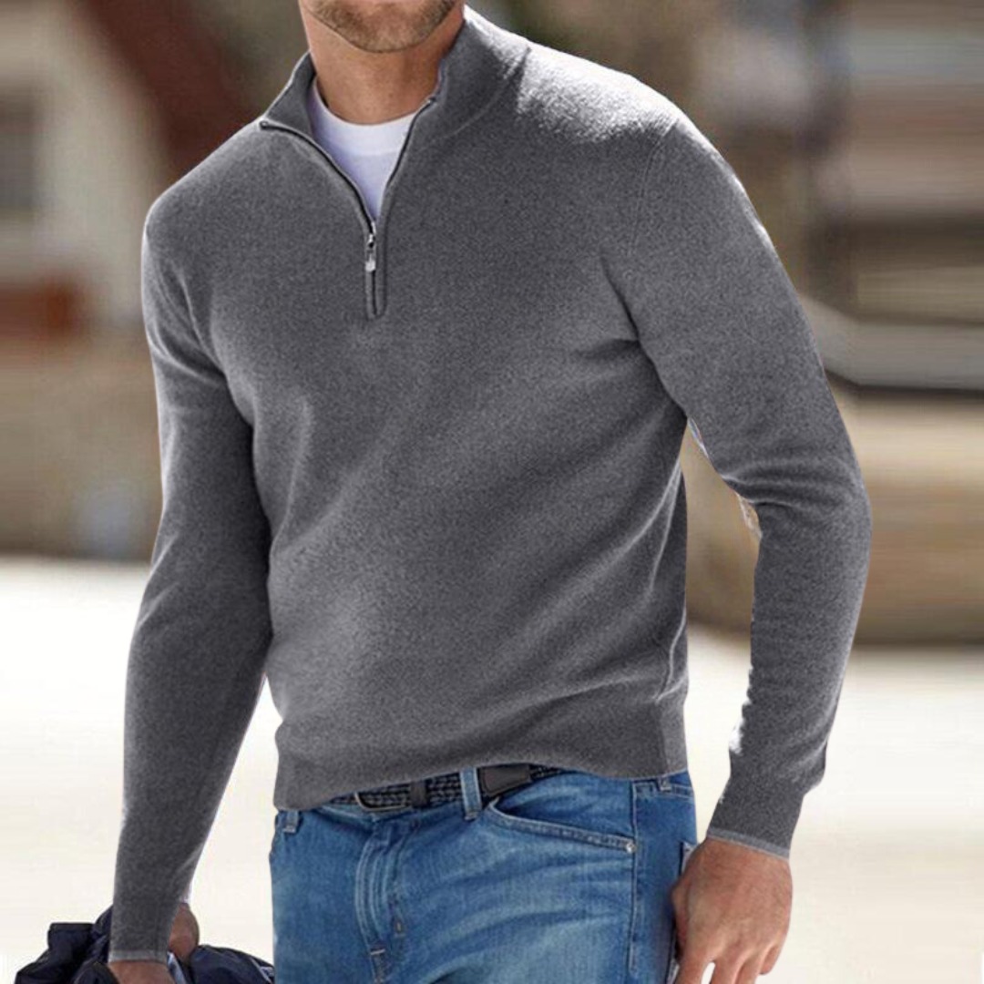 Madden™ – Zip-Neck Pullover for Effortless Everyday Confidence