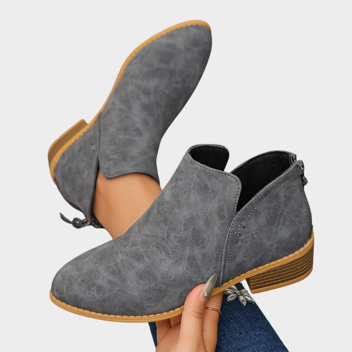 Oakley™ - Low Heel Ankle Boots