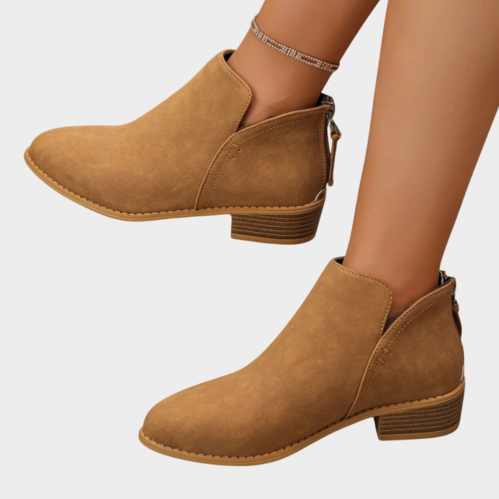 Oakley™ - Low Heel Ankle Boots