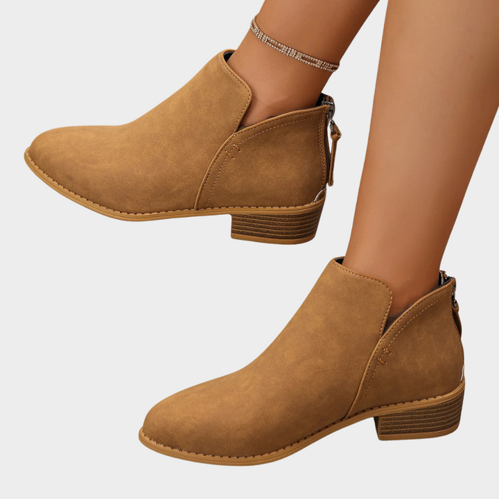 Oakley™ - Low Heel Ankle Boots