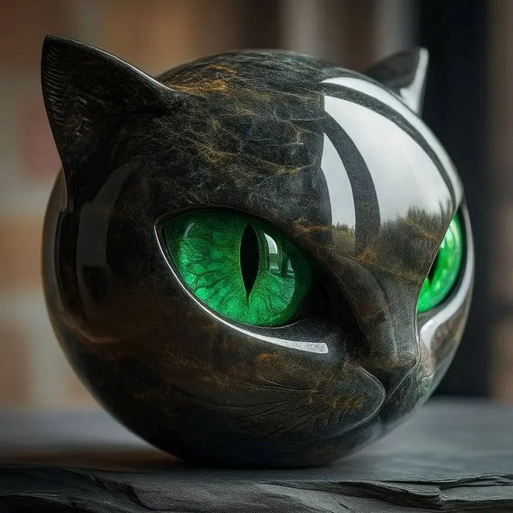 Charmy™ – Black Cat Head Sculpture