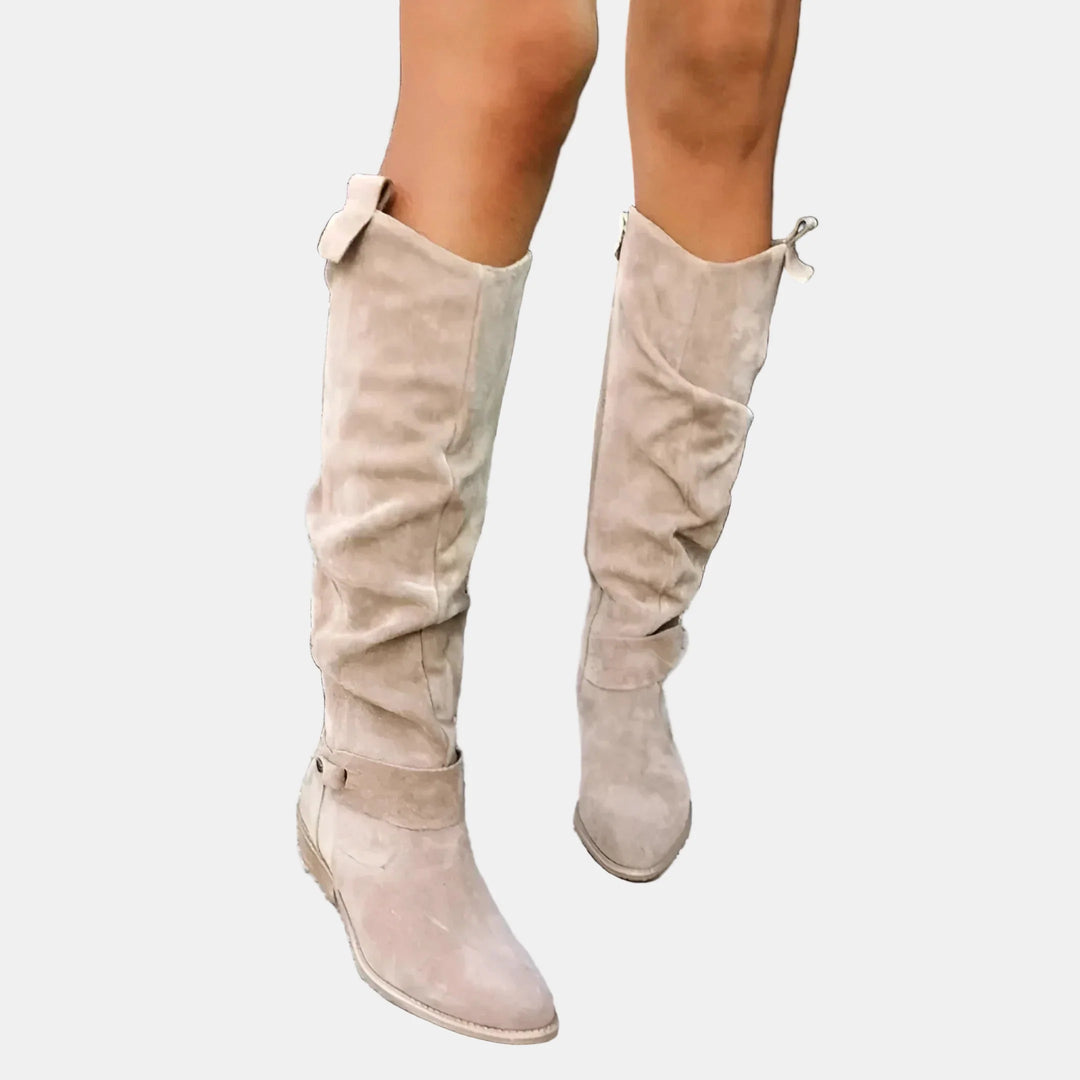 Avery™ - Suede Low-Heeled Boots