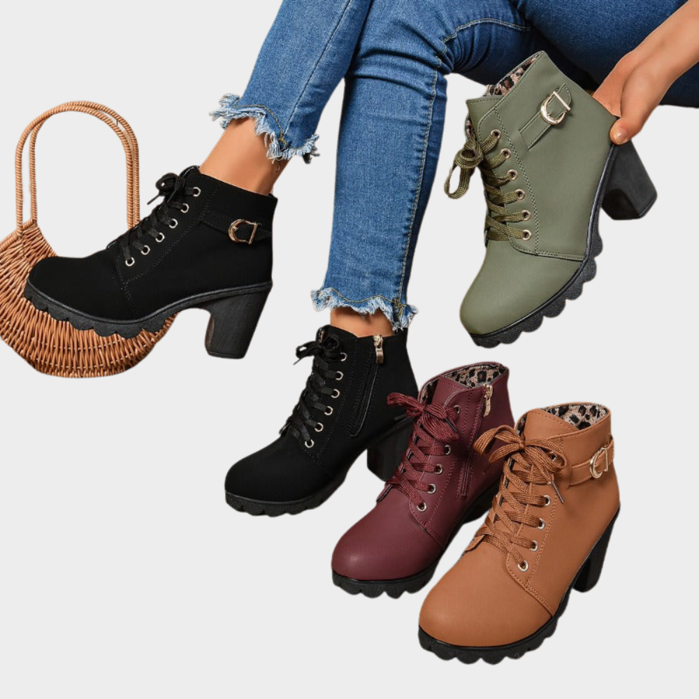 Kenna™ - Block Heel Ankle Boots