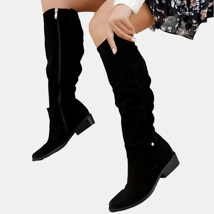 Avery™ - Suede Low-Heeled Boots