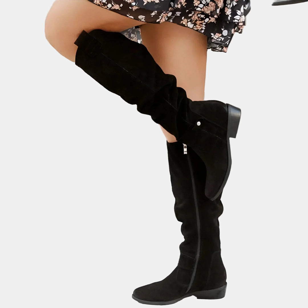 Avery™ - Suede Low-Heeled Boots