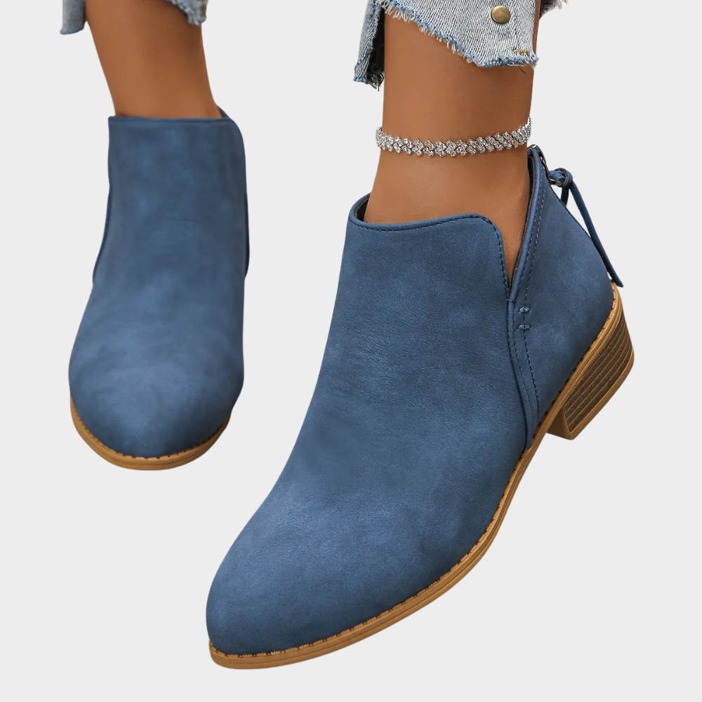 Oakley™ - Low Heel Ankle Boots
