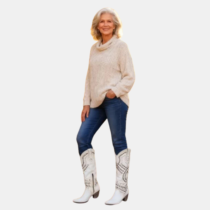 Alina™ - Western Knee-High Boots