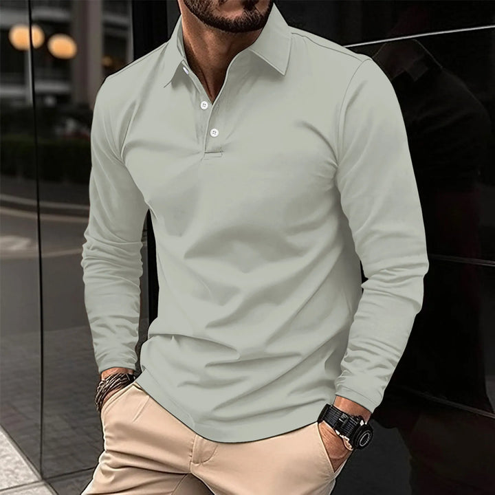 Jacob™ – Long-Sleeved Polo for Effortless Sophistication