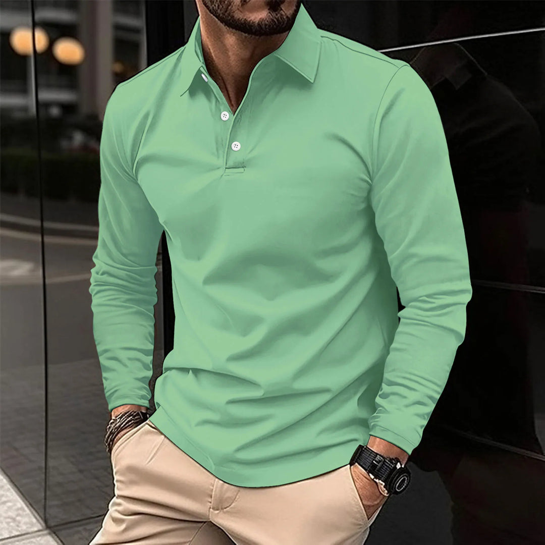 Jacob™ – Long-Sleeved Polo for Effortless Sophistication
