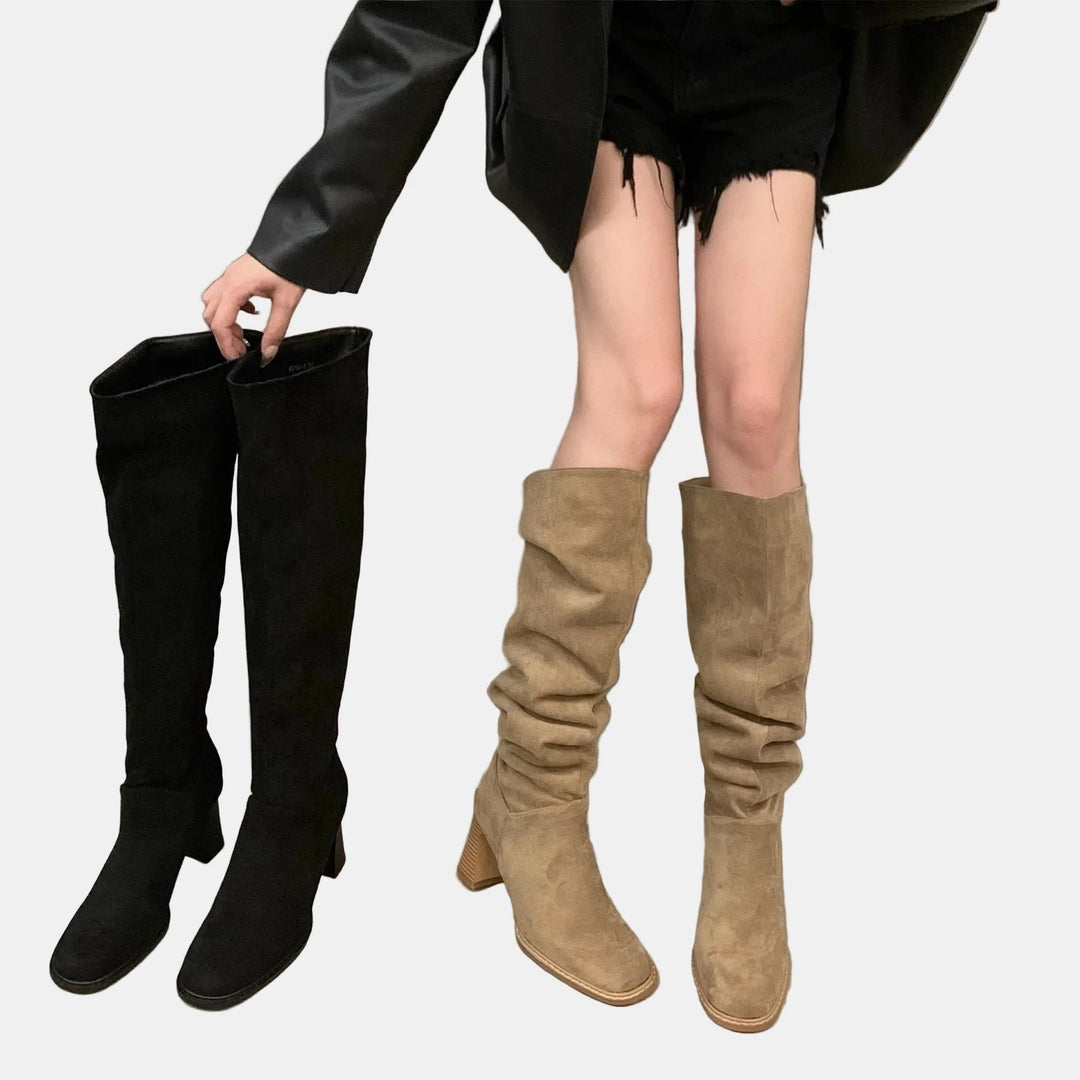 Evie™ - Pointed-Toe Suede Block Heels