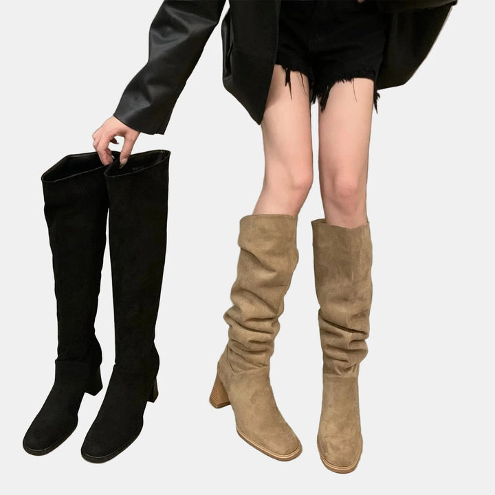 Evie™ - Pointed-Toe Suede Block Heels