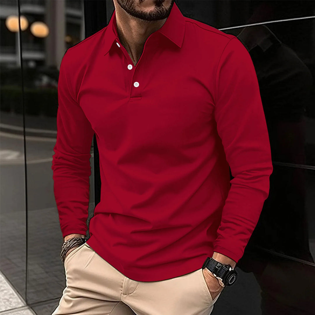 Jacob™ – Long-Sleeved Polo for Effortless Sophistication