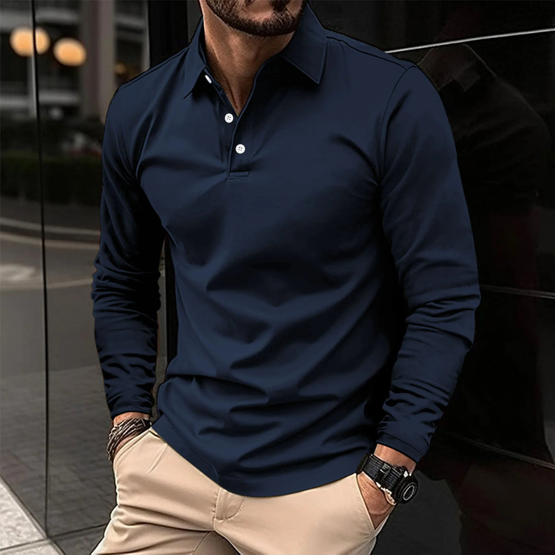 Jacob™ – Long-Sleeved Polo for Effortless Sophistication