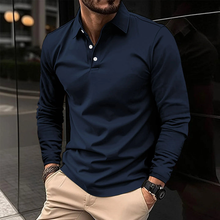 Jacob™ – Long-Sleeved Polo for Effortless Sophistication