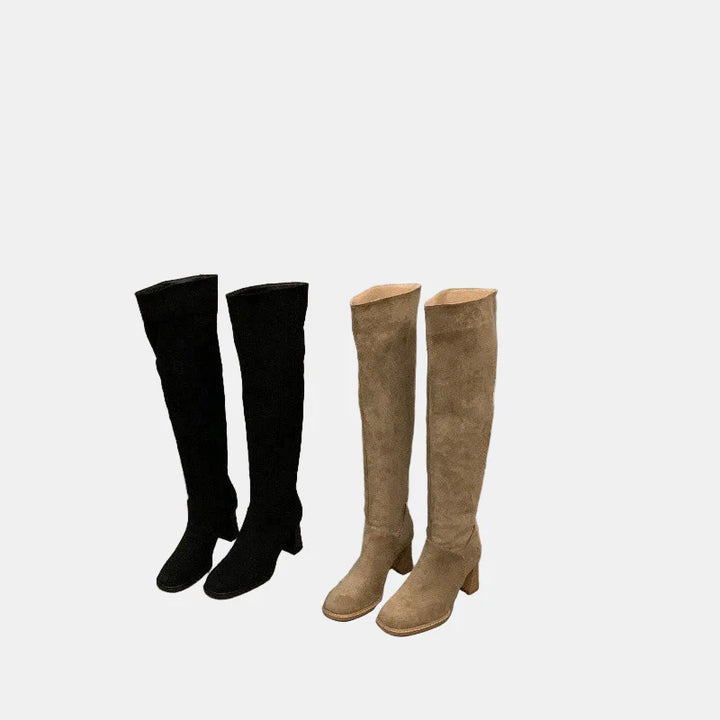 Evie™ - Pointed-Toe Suede Block Heels