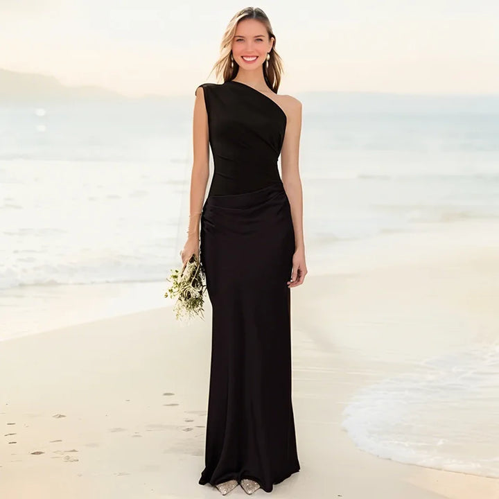 Brooklynn™ – One-Shoulder Dress for Timeless Elegance