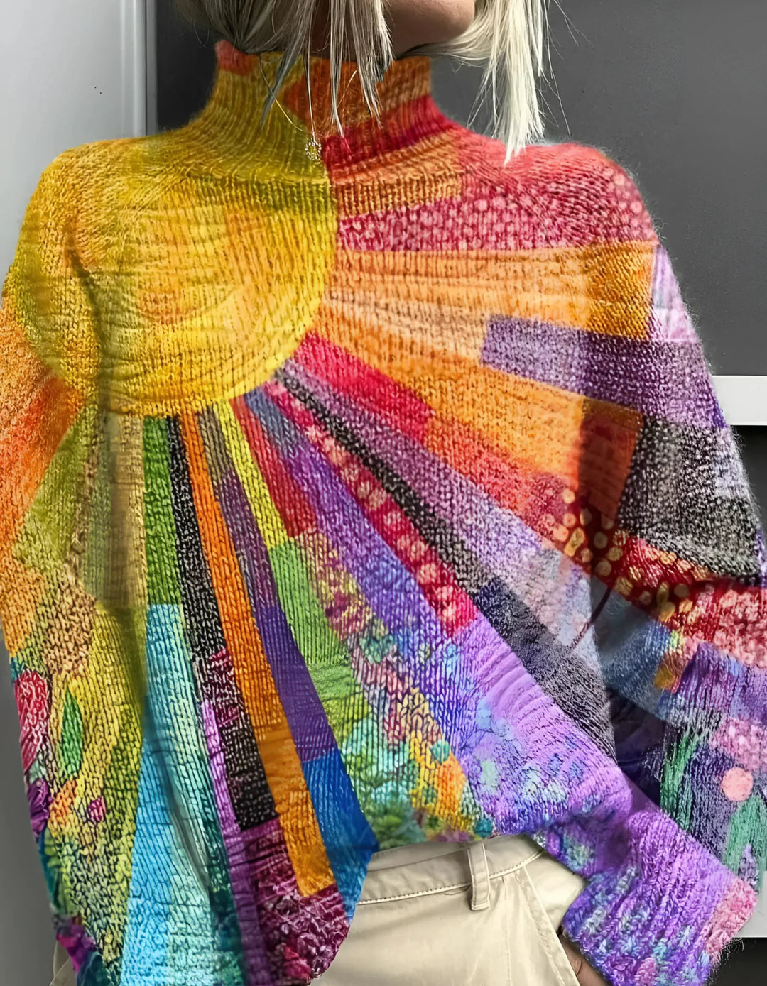 Jinny™ – Vibrant Turtleneck Sweater for Effortless Colour and Comfort