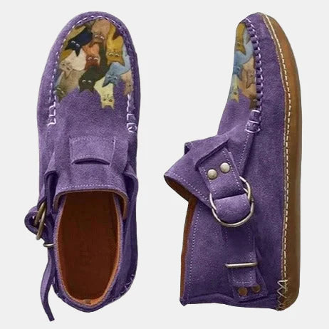 Nina™ - Casual Printed Ankle Boots