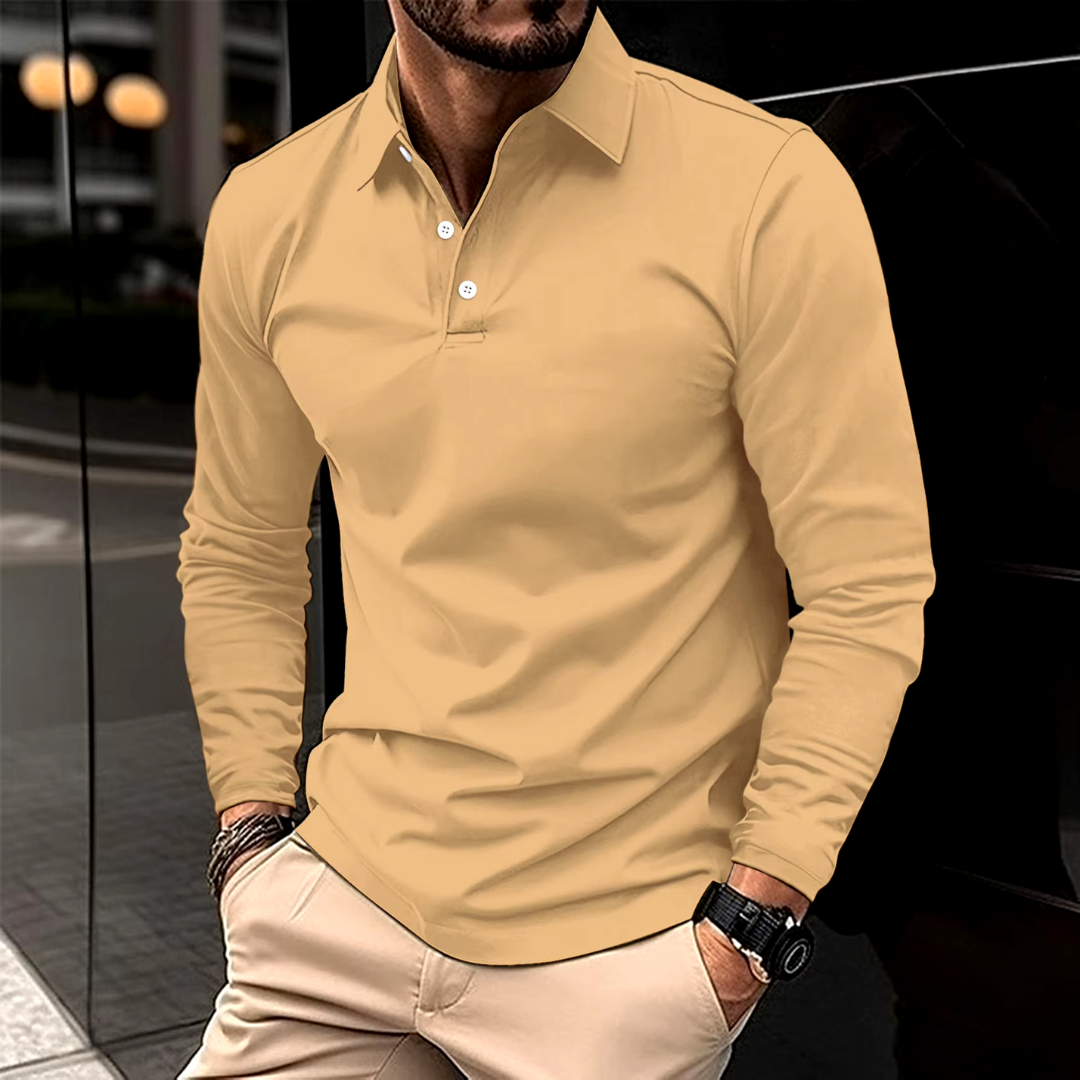 Jacob™ – Long-Sleeved Polo for Effortless Sophistication