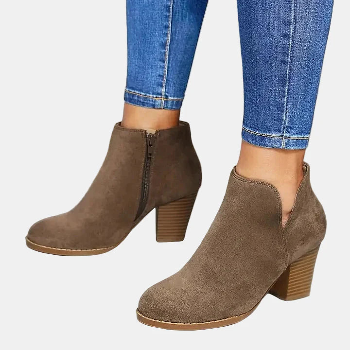 Hailey™ - Block Heel Ankle Boots