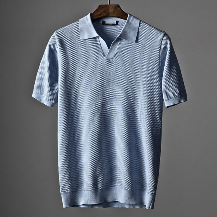 Timothy™ – Modern Waffle-Knit Polo for Effortless Everyday Polish