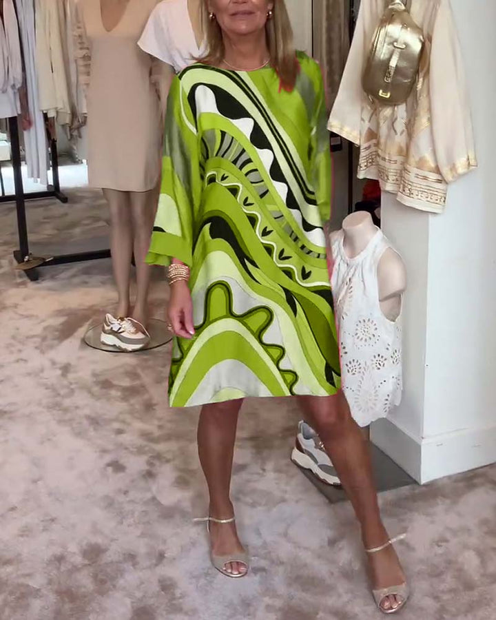 Lilliane™ | Printed Midi Dress