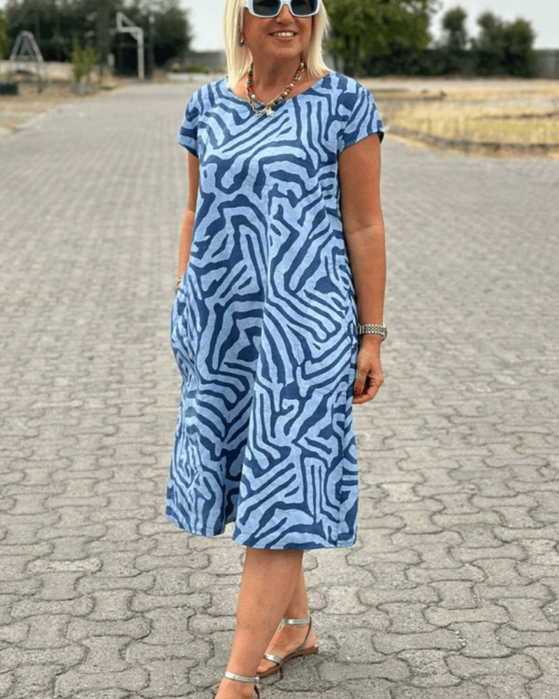 Novi™ | Round Neck Summer Dress