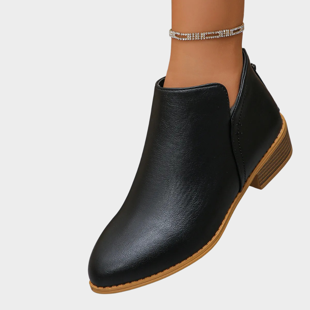 Oakley™ - Low Heel Ankle Boots