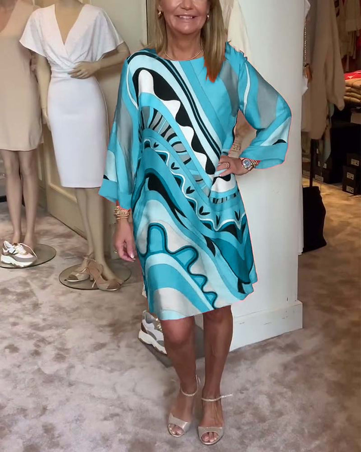 Lilliane™ | Printed Midi Dress