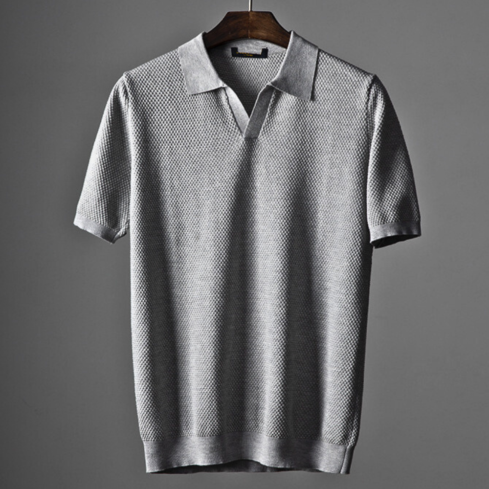 Timothy™ – Modern Waffle-Knit Polo for Effortless Everyday Polish