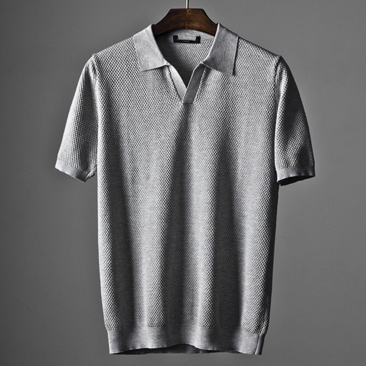 Timothy™ – Modern Waffle-Knit Polo for Effortless Everyday Polish