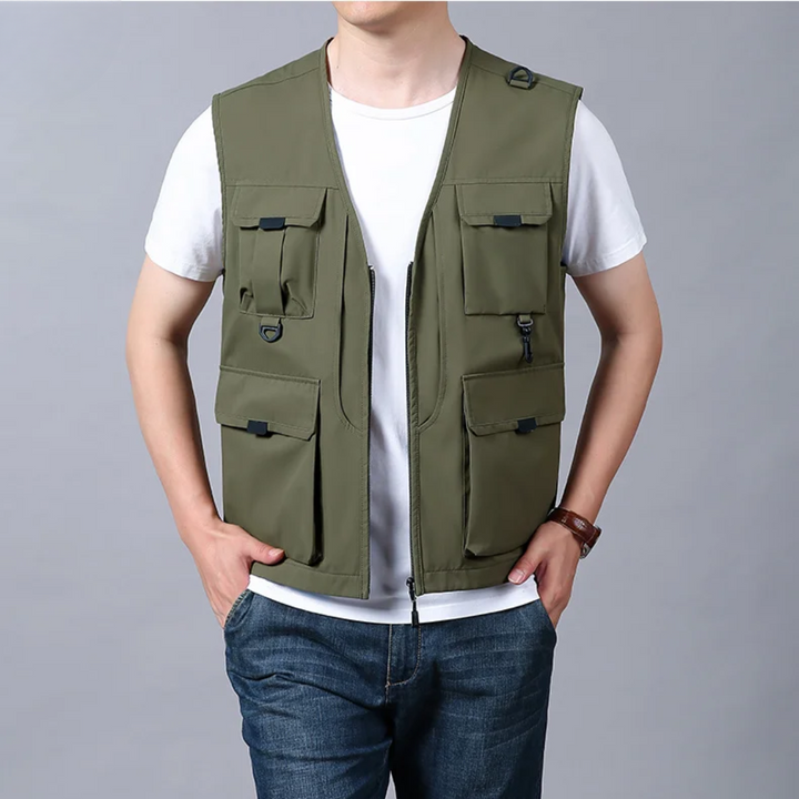 Kellan™ – Lightweight Multi-Pocket Travel Vest for Everyday Adventures