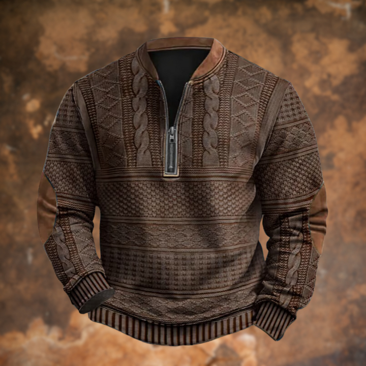 Cedric™ – Retro-Inspired Zip Sweater
