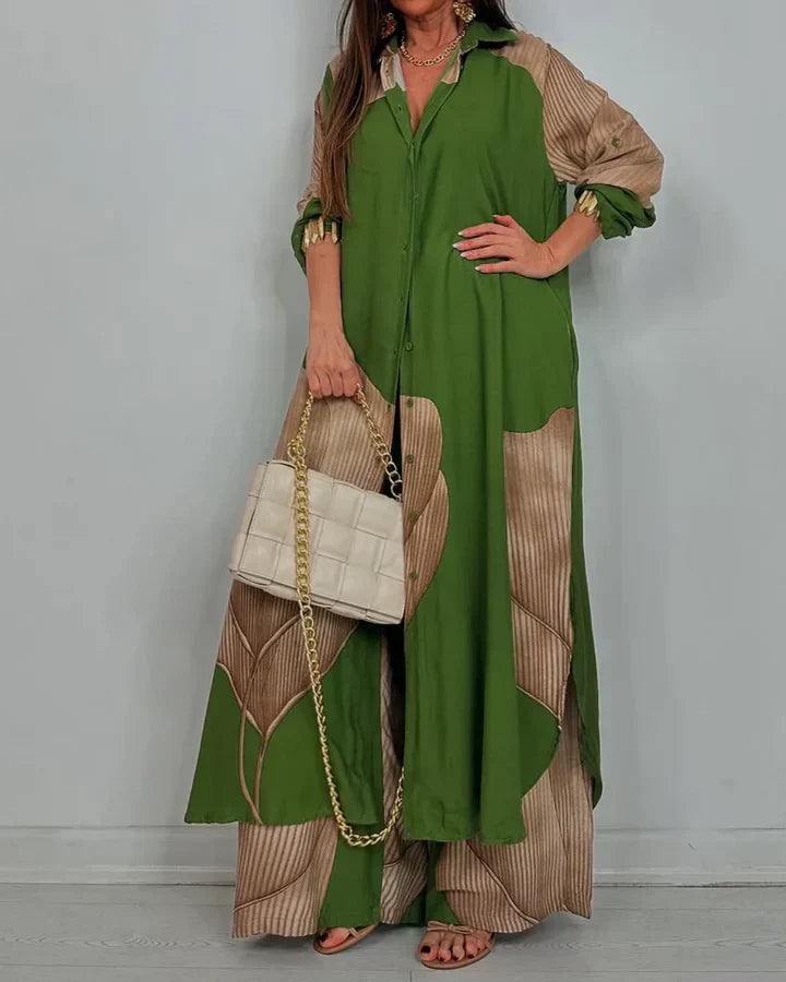 Esther™ – Effortless Artistic Blouse & Trousers Set