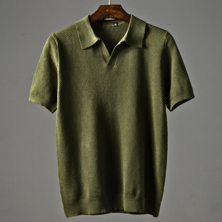 Timothy™ – Modern Waffle-Knit Polo for Effortless Everyday Polish