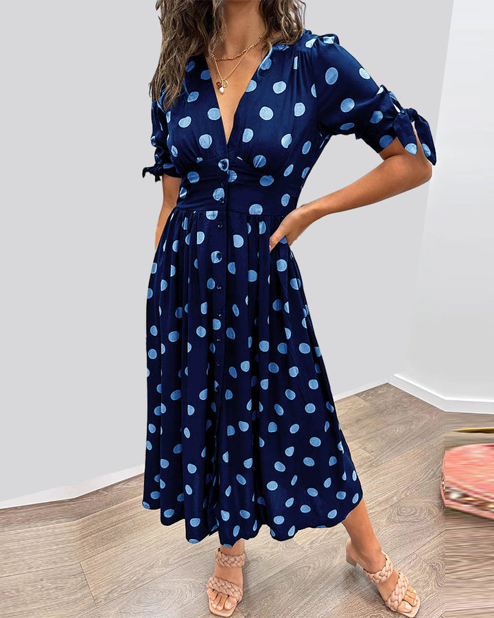 Avia™ – Elegant Polka Dot Dress