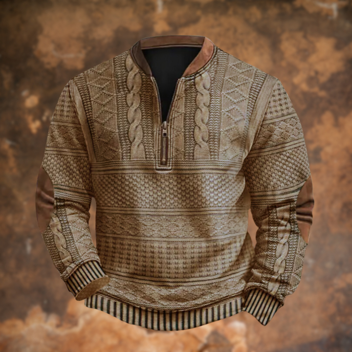 Cedric™ – Retro-Inspired Zip Sweater