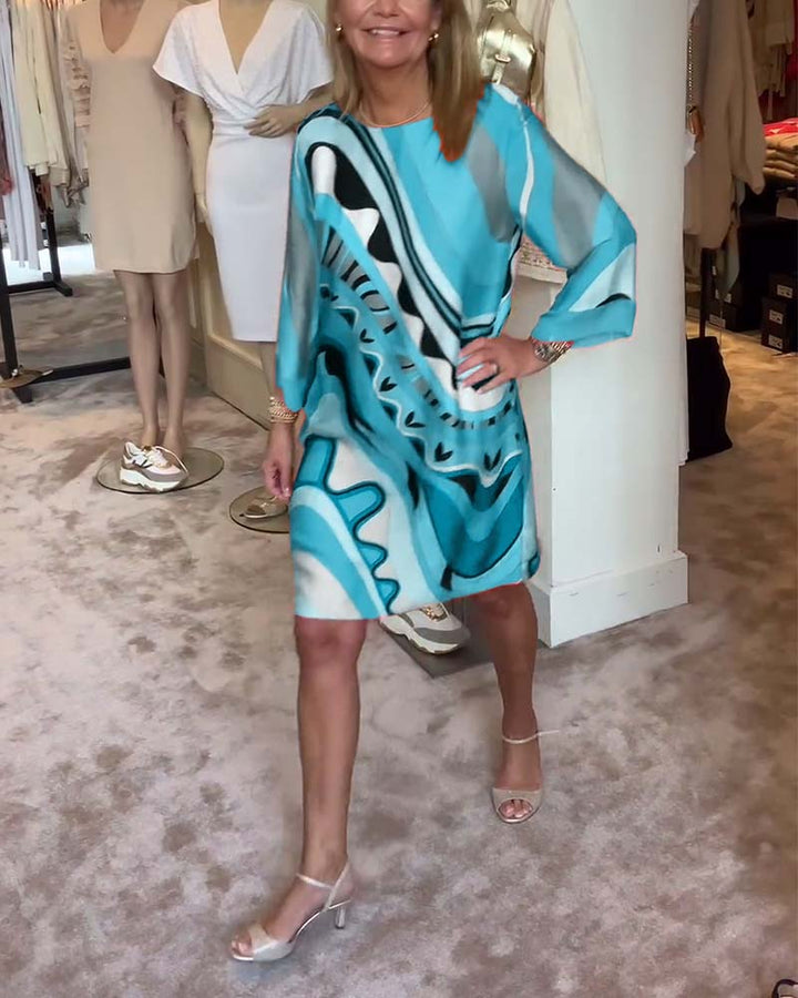 Lilliane™ | Printed Midi Dress