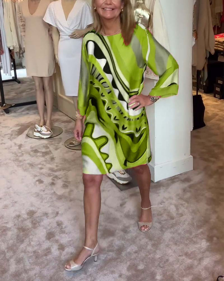 Lilliane™ | Printed Midi Dress