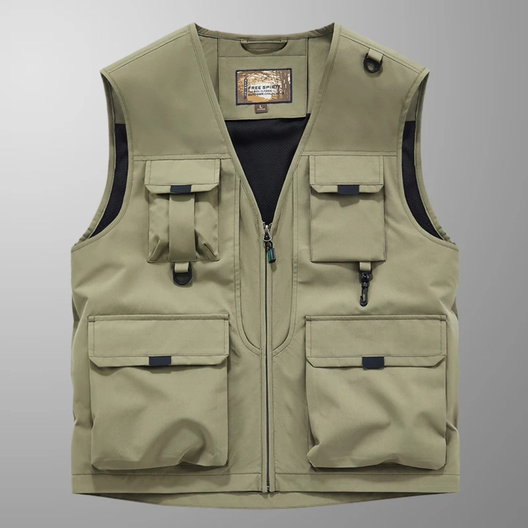 Kellan™ – Lightweight Multi-Pocket Travel Vest for Everyday Adventures