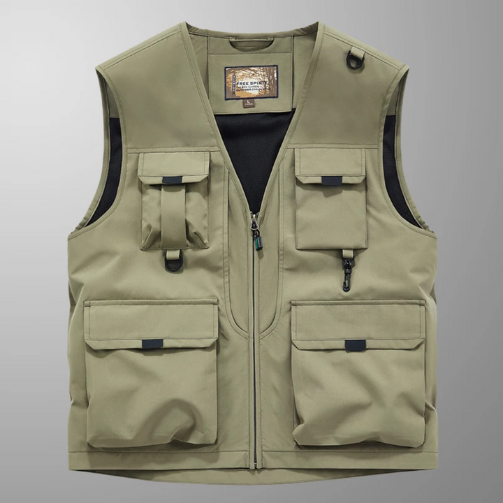 Kellan™ – Lightweight Multi-Pocket Travel Vest for Everyday Adventures