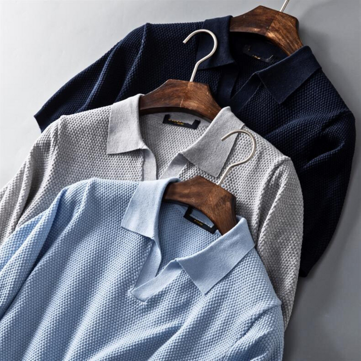 Timothy™ – Modern Waffle-Knit Polo for Effortless Everyday Polish