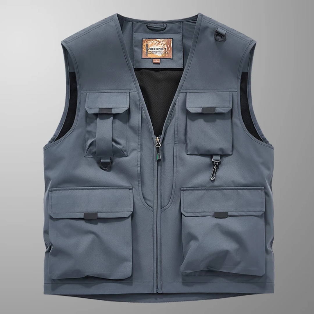 Kellan™ – Lightweight Multi-Pocket Travel Vest for Everyday Adventures