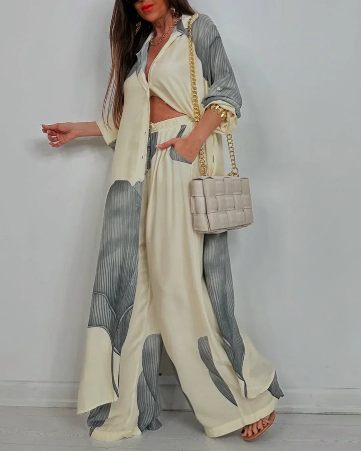 Esther™ – Effortless Artistic Blouse & Trousers Set