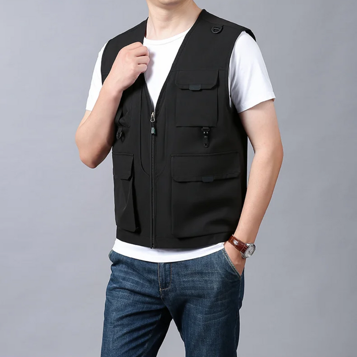 Kellan™ – Lightweight Multi-Pocket Travel Vest for Everyday Adventures