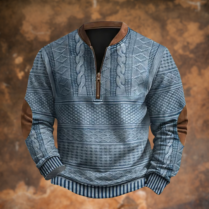 Cedric™ – Retro-Inspired Zip Sweater
