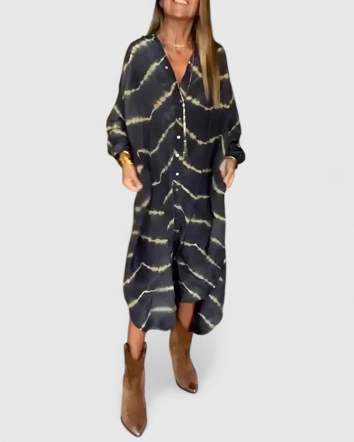 Susan™ | Elegant Boho Striped Maxi Dress