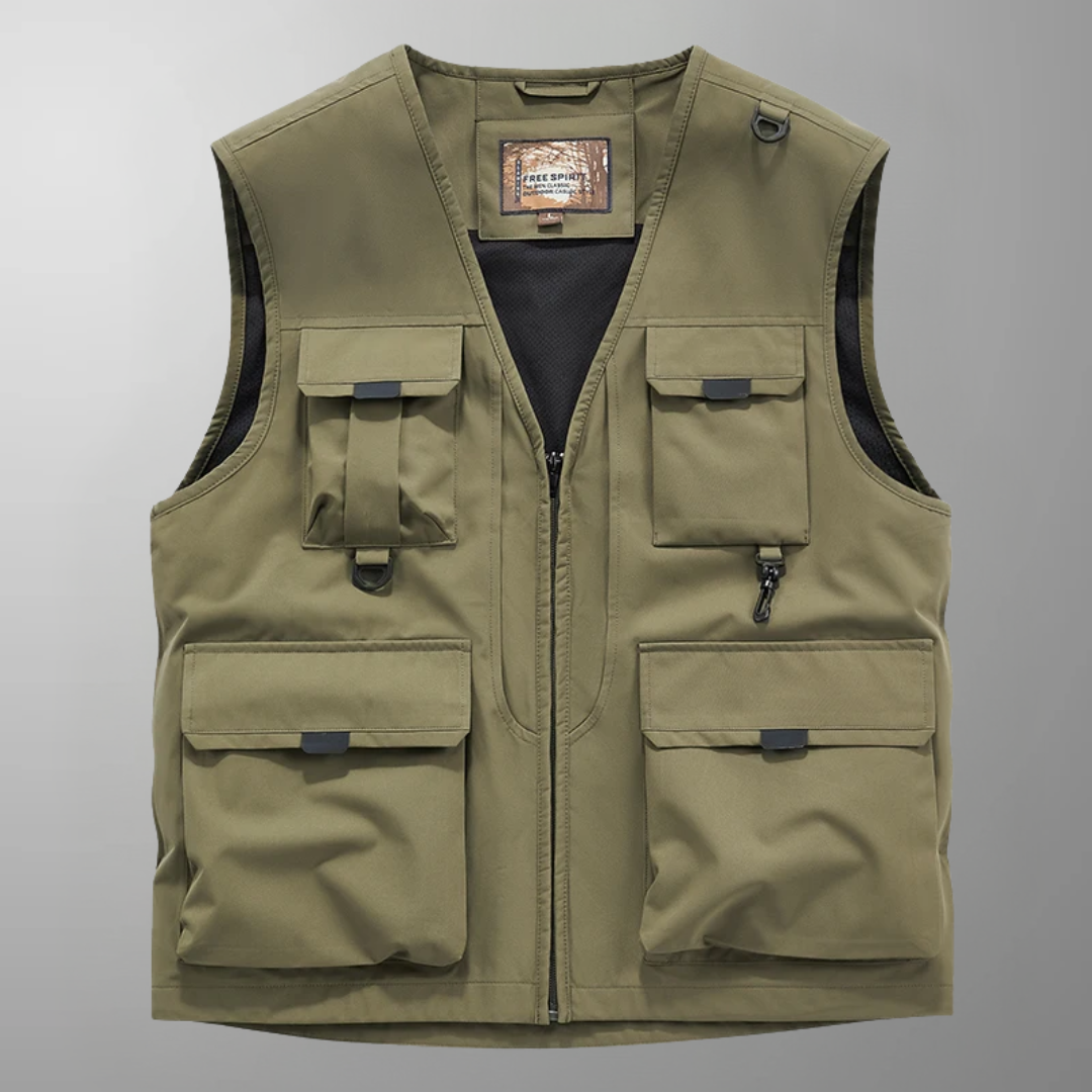 Kellan™ – Lightweight Multi-Pocket Travel Vest for Everyday Adventures