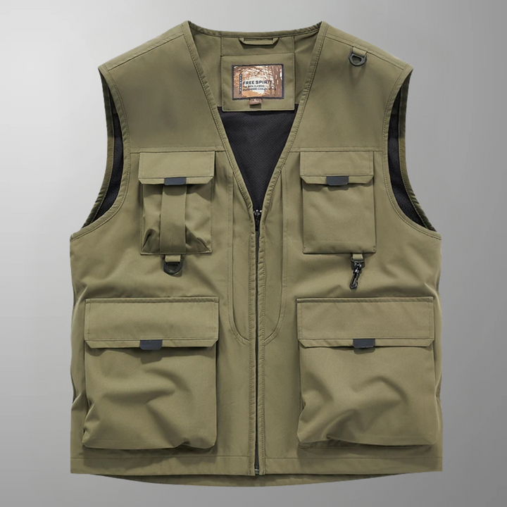 Kellan™ – Lightweight Multi-Pocket Travel Vest for Everyday Adventures
